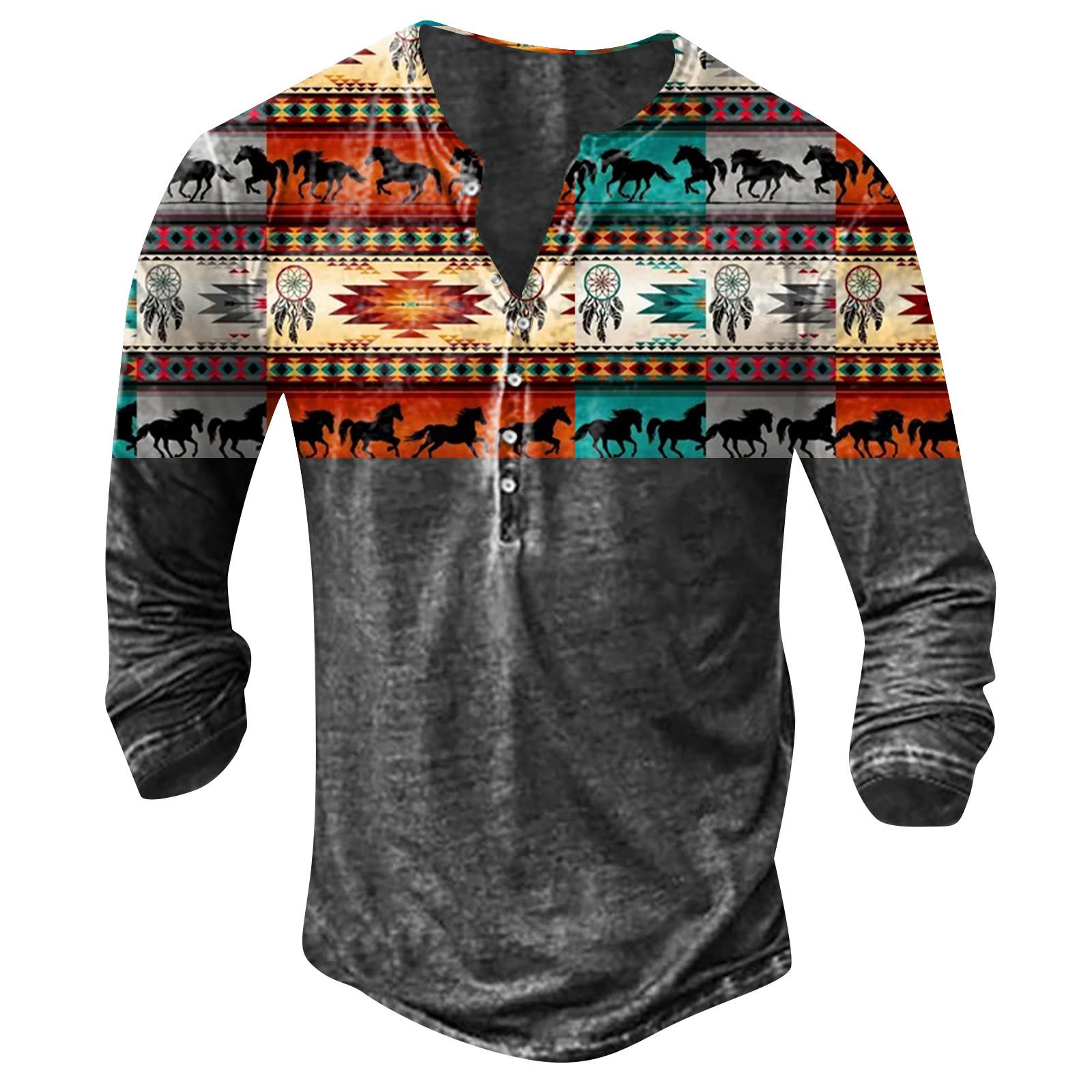 

Чоловіча модна футболка з графічними вишивками та довгими рукавами, весняно-осінній пуловер з принтом і довгими рукавами XXXXXL