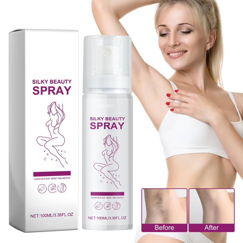 Spray do depilacji, Delikatny spray do depilacji, Nie drażniący, nawilżający spray do depilacji Dla mężczyzn Kobiety Nogi Dłonie Ramiona Pod pachami 100ml