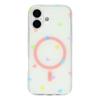 For iPhone 16 Case Little Heart Pattern TPU + PC Protective Phone Cover Compatible with MagSafe