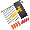Wind Resistant Stakes Portables Tent Pegs Multifunctional Beach Tent Pegs for Outdoor Survival Gears