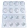 8-Cavity 3D Longevity Peach Silicone Mold - Jelly Mousse Cake French Dessert Aromatherapy Candle Baking Tool