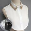 Handmade Beaded Decoration Fake Collar Rhinestone Decoration False Collar  Women Fashion