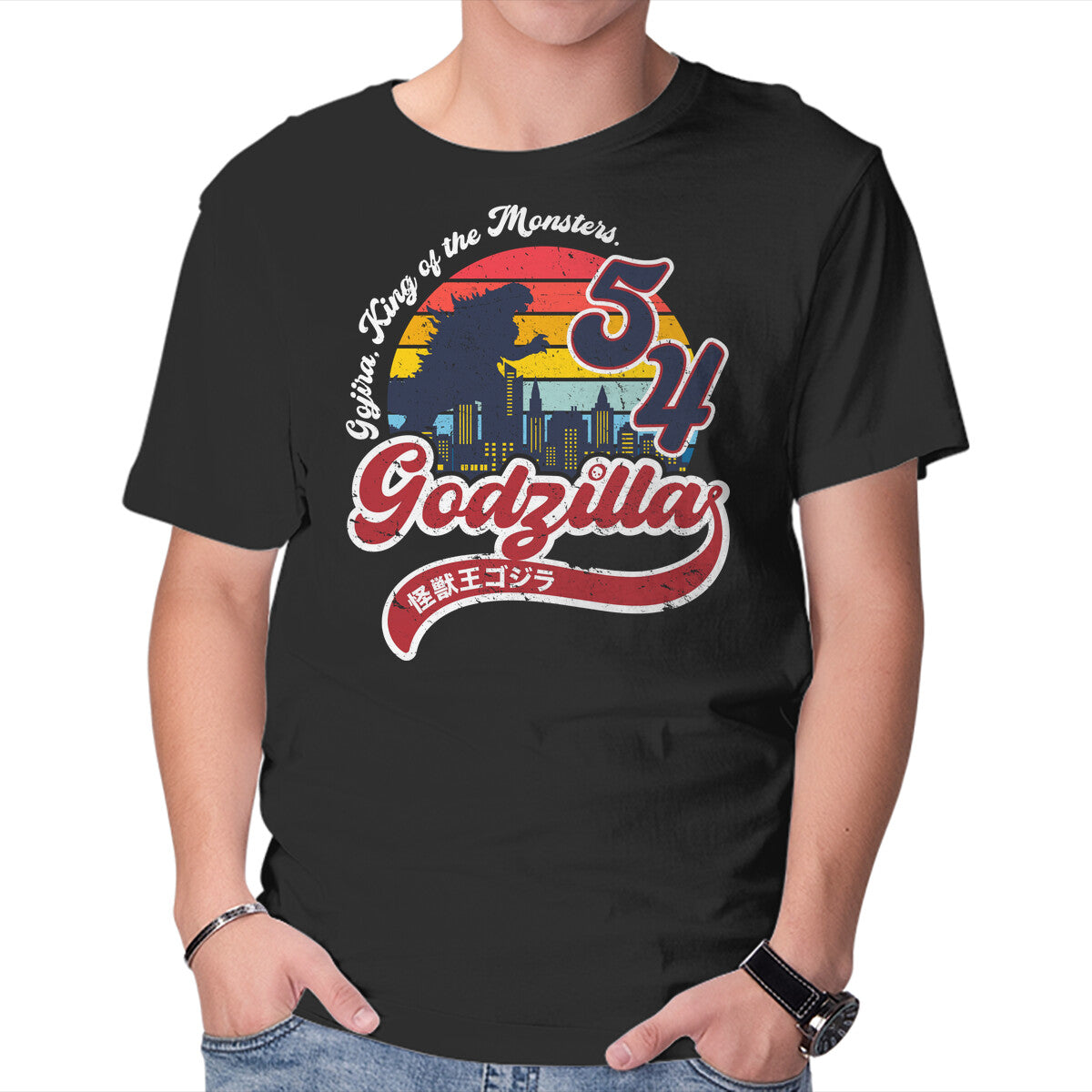 Unisex Crew Neck T-Shirt Gojira King Of The Monsters Graphic Short Sleeve Casual Tee XL