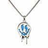 Neck Jewelry Luminous Pendant Necklace Zinc Zinc Alloy Hip Hop Neck Chains Halloween Skull Necklace  Gifts