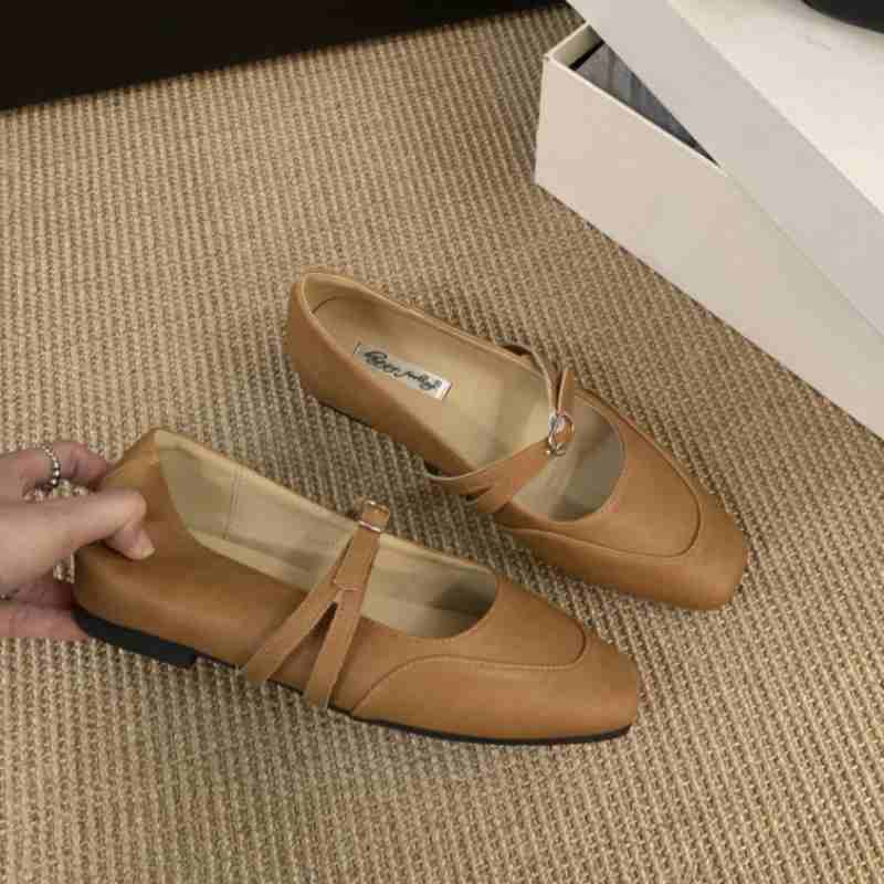 Fashion Bailamos 2025 Women Flats Fashion Round Toe Slip On Ladies Elegant Mary Jane Shoes Soft Flat Heel Outdoor Dress Ballerin Shoes M