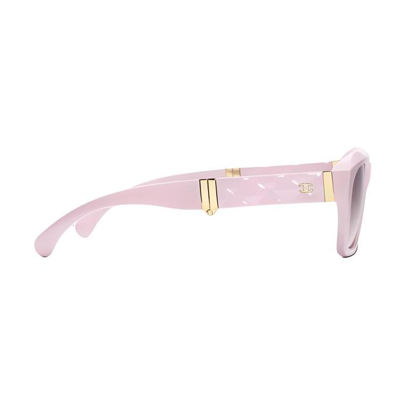 Chanel Full Frame Design Nylon Fiber Square Sunglasses Men and Women Same Style Couple Model Pink