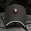New A Single Adjustable Sandwich Baseball Cap Featuring an Eagle And Rose Print, a Lightweight Printed Women'S Hat, a Trendy 'St