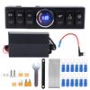 6 Gang Rocker Toggle Switch Panel Fuse Relay Control Box Replacement for JK 2007‑2017 12V
