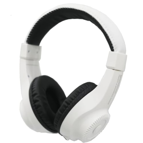 BOREHO BH-181 WH Weiß Leichte, geschlossene, geräuschisolierende Kopfhörer für Digitalpianos und Keyboards (3,5 mm Stereo-Ministecker, 6,3 mm Standardstecker