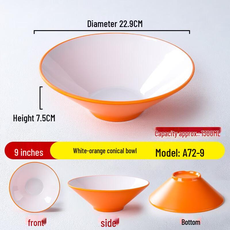 

Nordic Style Melamine Commercial Noodle & Soup Bowl