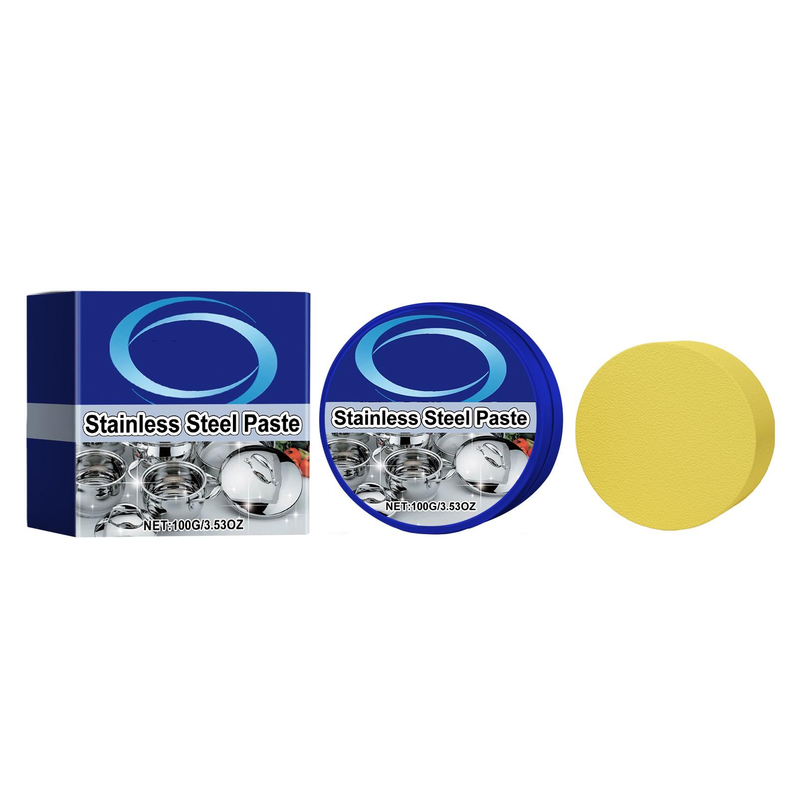 

Чистящая паста из нержавеющей стали, чистка кастрюль из нержавеющей стали, чистка плиты, удаление масляных пятен, ежедневное чистящее средство