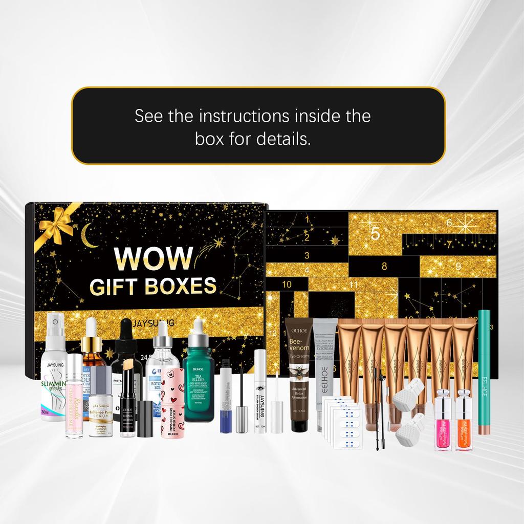 Jaysuing Surprise Girls' Makeup and Skincare Set, Moisturizing and Hydrating, Suitable for Face, 24 Compartments