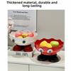 High-Aesthetic Cartoon Fruit Plate Drainable High-legged Snack Display Box Footed Fruit Bowl Home