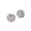 Yanbai Zircon Rotating Luxury Geometric Stud Earrings – Trendy, Shiny, High-End Accessories