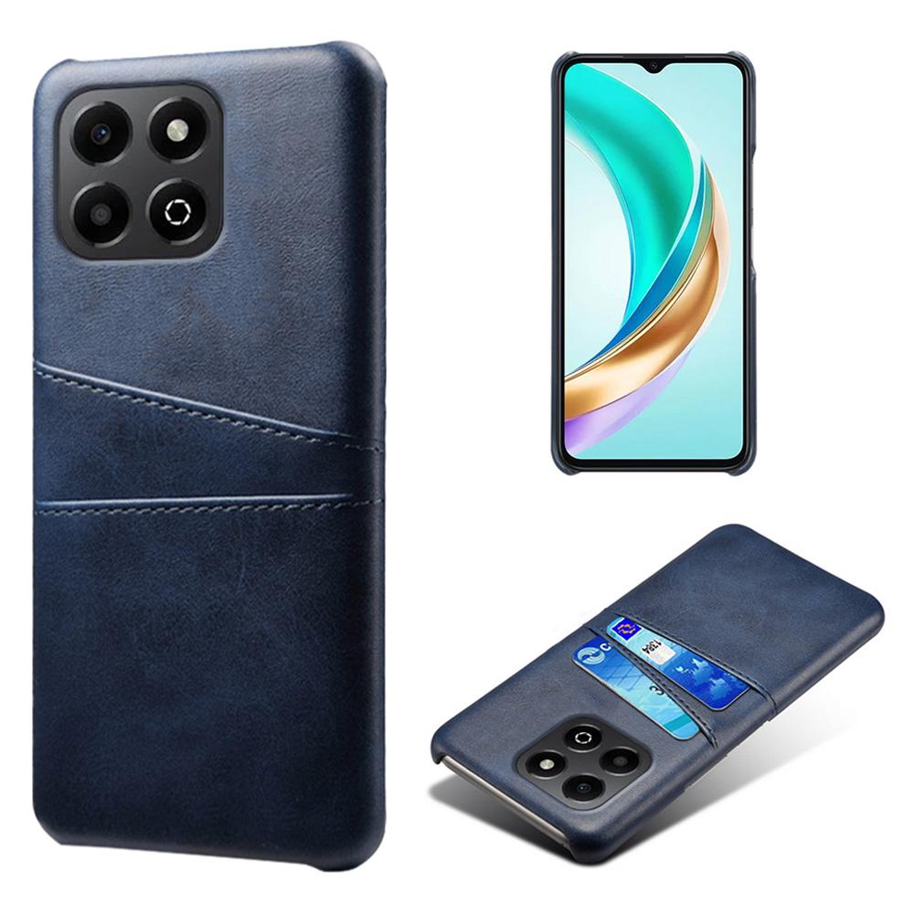 For Honor X6b 4G Case Dual Card Slots PU Leather+Hard PC Phone Cover