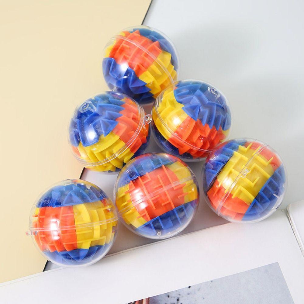 Round Speed Cube Labyrinth Rolling Ball Toys Mini Speed Rolling Ball Game Maze Toy  Learning Toy