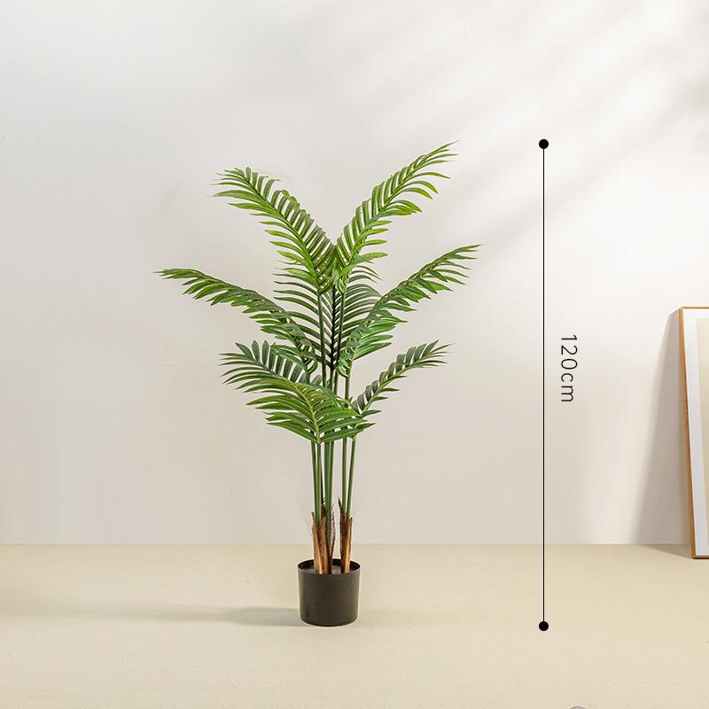 Artificial Areca Palm Potted Tree Floor-standing Outdoor Palm Tree Home Living Room Decoration Artificial Plant Tree 100cm-200cm