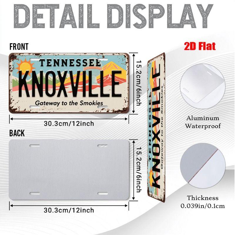 Urban City Theme Metal Tin Sign for Bar Garage Interior