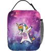 Lunch Box Insulated Lunch Bag for Women Men Unicorn Purple Reusable Cooler Tote Bags for Work Picnic Outdoor