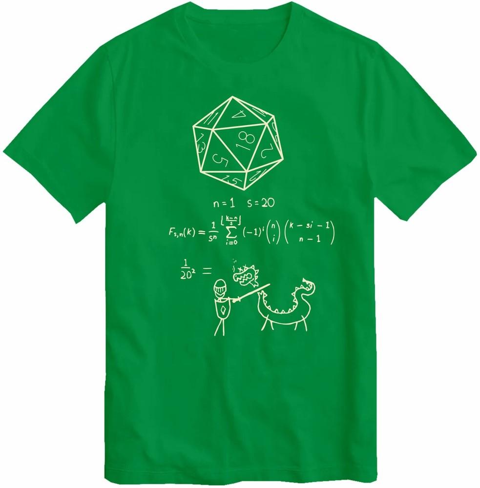 The Science Of 20 Sided Dice Dnd D20 T Shirt Gamer Cult Movie Music Tee Top S