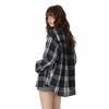 GROUND ZERO Unisex Plaid Color-Block Long Sleeve Shirt