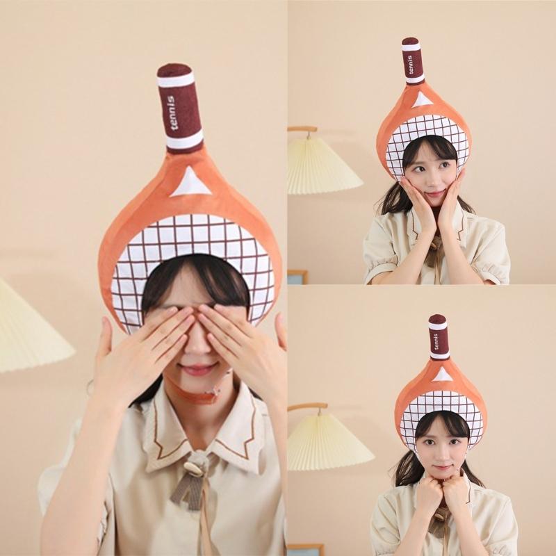 Lovely Tennis Racket Shape Hat Offering Warmth Breathability Hat for Various Outdoor Activity Christmas Gift for Girl