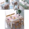 Elegant Waterproof Oilproof Tablecloth Cover Protector For Simple Home Dining Decor