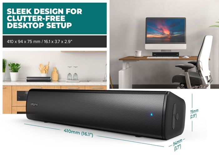 Barre de son - creative - stage air v2 - usb - bluetooth - 20 watt
