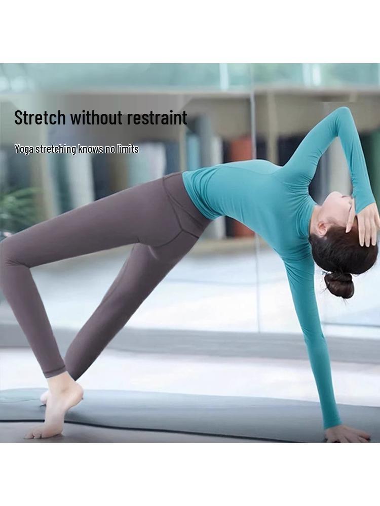 Damen Yoga Langarm Stehkragen Reißverschluss Jacke für Laufen & Fitness 2025