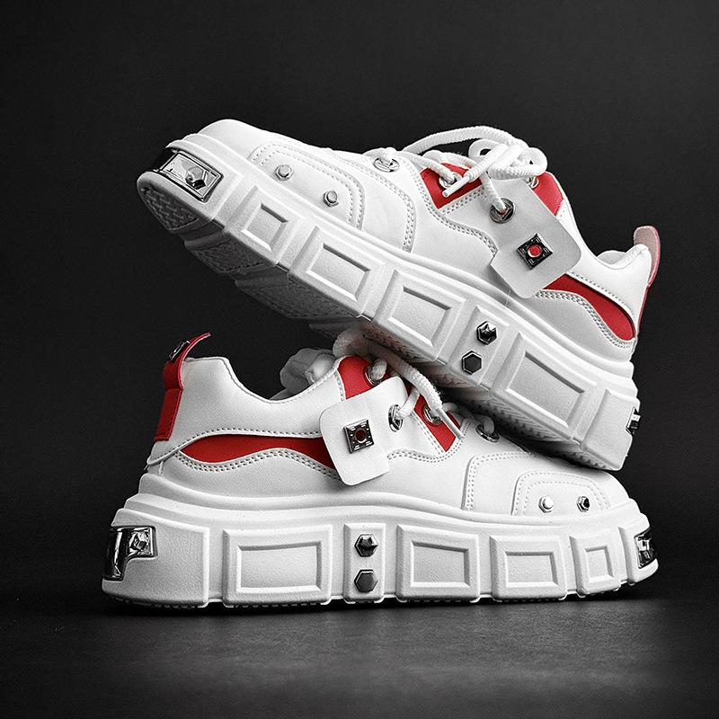 

Shoes new men s shoes niche design bread shoes men s casual punk style skateboard shoes large size board shoes men 45