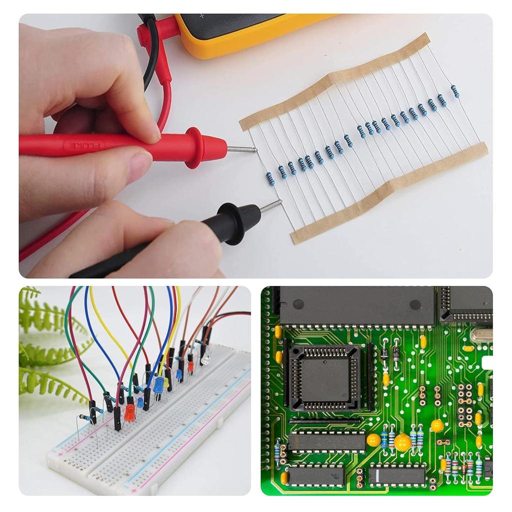 100 Pcs 10R Ohm Resistors YIWANSON 0.25 W Metal Film Resistor, Tolerance ±1% 1/4w Metal Film Fixed Resistor for Repair Electronic Systems, Repair