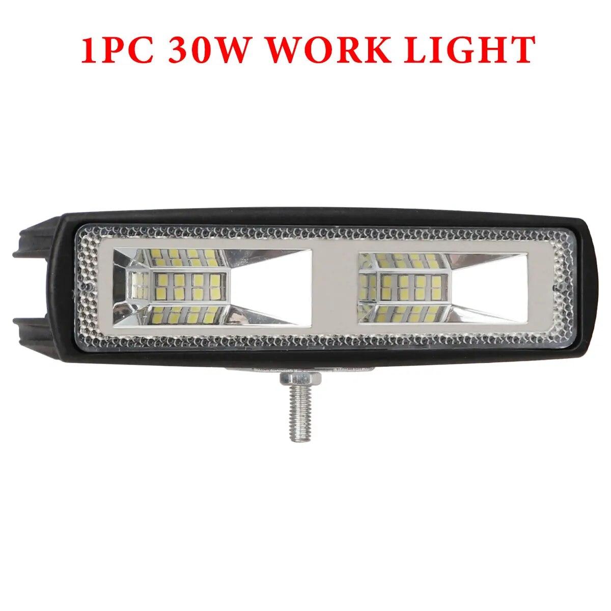 

1 шт. 35 Вт 30 Вт Рабочий свет Светодиодная балка 2835LED 16SMD 24SMD Светодиодная планка для грузовика трактора внедорожника 4x4 автомобиля Светодиодные фары Рабочая планка