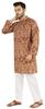 Atasi Designer indian Kurta pentru bărbați cu mâneci lungi imprimate de vară etnic lung