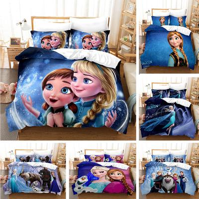 Digital Printing Three-Piece Cartoon Kit Quilt Cover Sheet Pillowcase