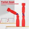 Red 10/13/17mm Professional Household Toilet Seat Repair Wrench Universal Toilet Seat Installation Key Easy Loosening 10/13/17mm