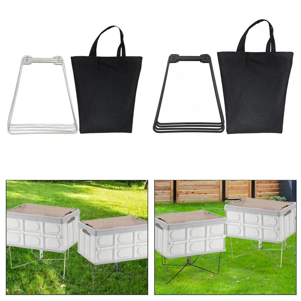 Foldable Cooling Stand Stable Fridge Ice Box Holder for Home Hiking Cooking