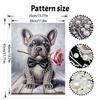French Bulldog pearl painting handmade diy pearl art painting stickers home decoration gifts