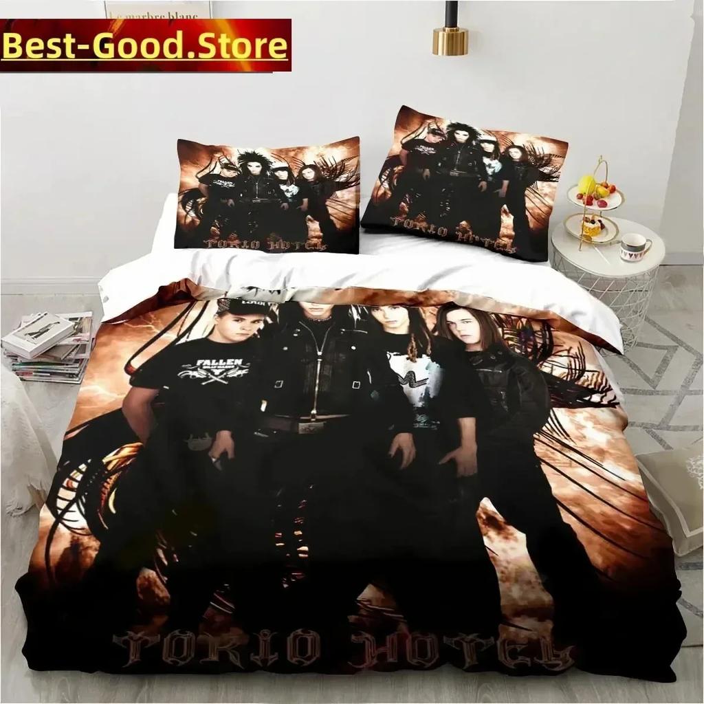 3D Print Tokio Hotel Printed Bed Set Duvet Cover Pillowcase Bedding Set Bed Linen Sheet Quilt Cover Full Queen King Size