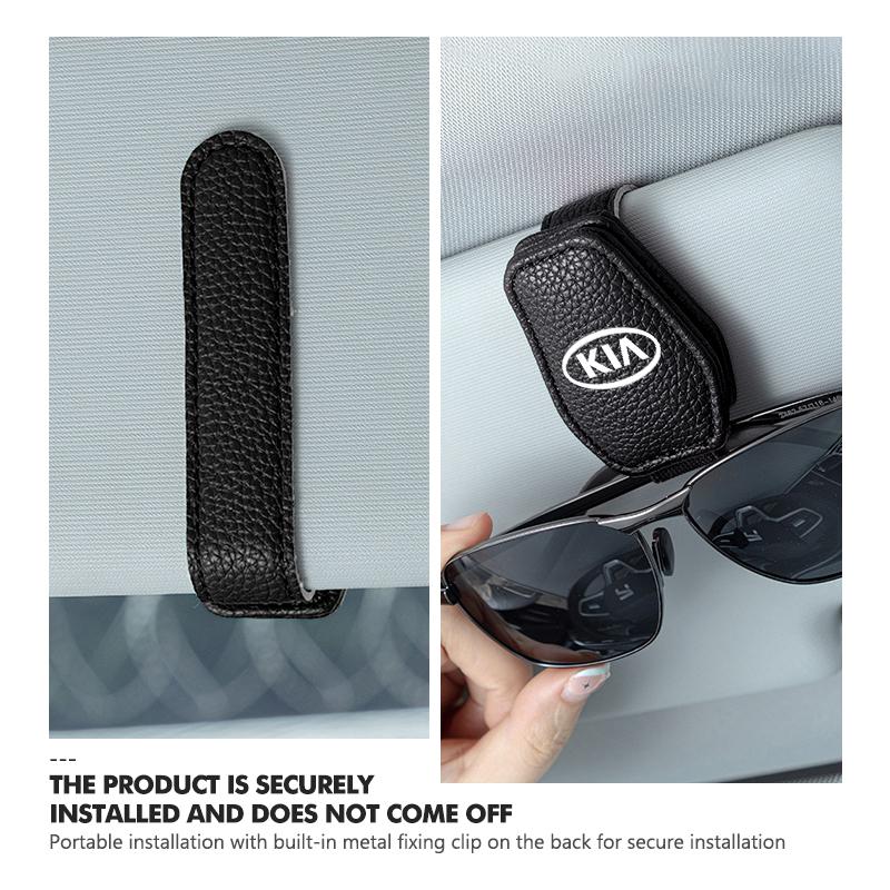 For KIA Car Sun Visor Glasses Holder Glasses Storage Clip Accessories Ceed Sportage Rio K5 K2 Optima Cerato Proceed Venga