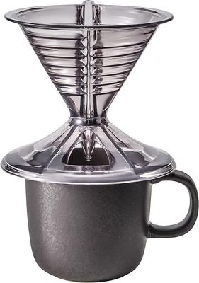 Marna Dripper and Mug Set Coffee Cup Ready To K767BK (1-2 cups/130ml/Black) (with Leaflet)