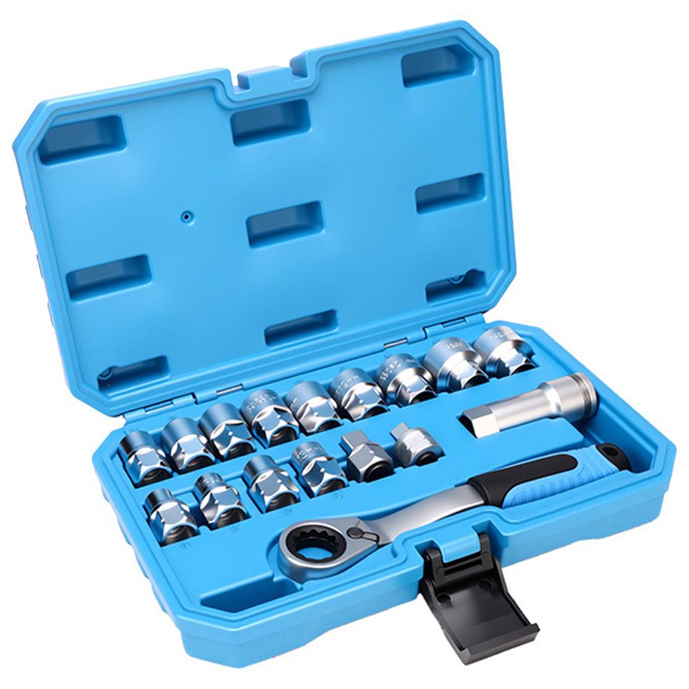 Go-through Sockets Pass Through Socket Mirror-polished Finish Socket Adaptors Included Versatile Socket Wrench Set
