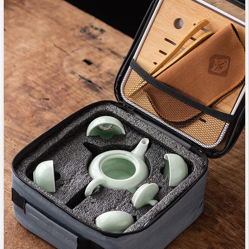 Celadon Koi Fish Tea Set