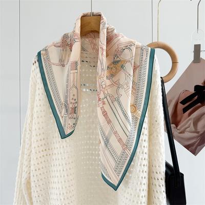 65*65cm 100% Morušové Hedvábí Dámský Letní Jednoduchý Elegantní Čtvercový Šátek Šifonová Omotávka Šál Nákrčník