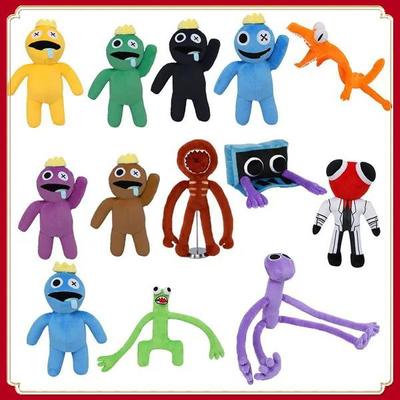Rainbow Friends Roblox Plush Toy Cartoon Game Character Doll Kawaii Blue Monster Soft Stuffed Animal Toys for Children Christmas Gifts
