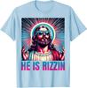 He Is Rizzin Jesus Nice Sunglasses Modern Colors Fun Unisex T-Shirt