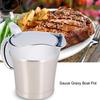 304 Stainless Steel Gravy Boat Double Wall Insulated Sauce Storage Container Sauce Jug  Home Use