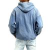 Pánská mikina s dlouhým rukávem, polovičním zipem, stojáčkem, přední kapsou, pulovrová mikina, jednobarevná, s kapucí, sportovní, školní, streetwear