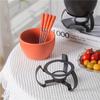 Porcelain Hot Pot Set Chocolate,Cheese Fondue with Candle Holder Kitchen Accessories for Dessert Service