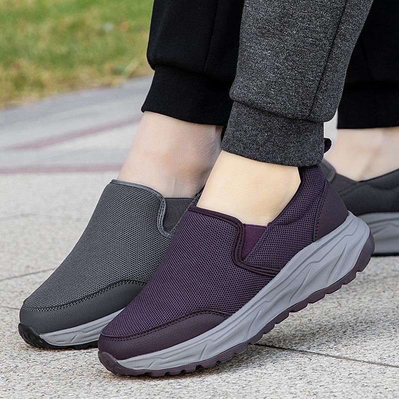Fashion Men's Outdoor Walking Platform Anti Slip Summer Mesh Walking Lightweight Sports Shoes Comfortable Fitness Women's Casual Shoes