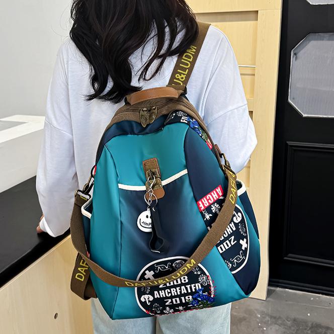 Shell Backpack Women's Oxford Cloth Ultra Lightweight Small Backpack 2025 New Dual Purpose Travel Fashion Leisure Multi Functional